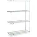 Global Equipment Nexelate    Silver Epoxy Wire Shelving Add-On 42"W x 18"D x 63"H A18426EP